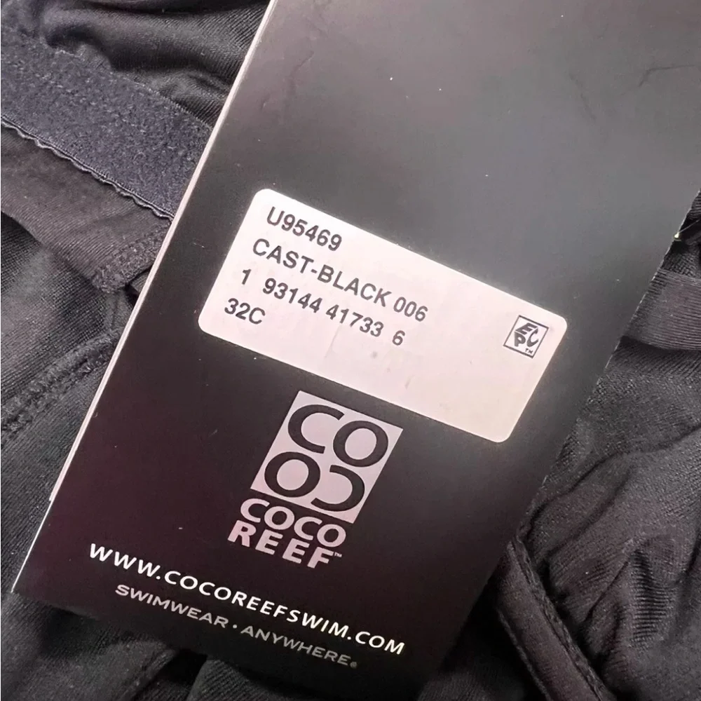 Coco Reef Women’s Black Underwire Tankini Top Size 32C - Picture 4 of 4